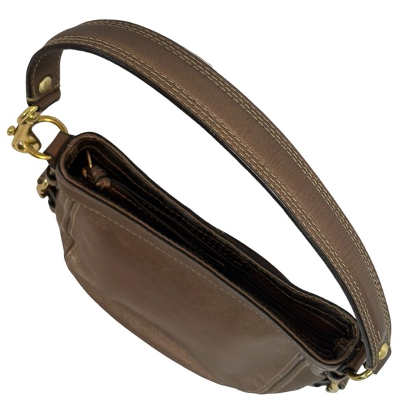 Coach Leather Bag Metallic Bronze Color Shoulder Handbag Mini 9x6 G0882-41864 - Picture 7 of 10